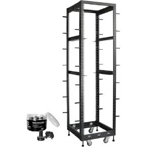 RIVECO 42U 19" Adjustable Depth Server Rack & M6 Rack Mount Screws Cage Nuts 50 Sets