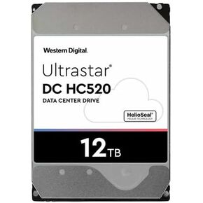 WD Ultrastar 0F29562 DC HC520 12TB HDD SAS-12Gbps 3.5-Inch Internal Hard Drive HUH721212AL4204