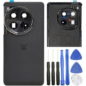 Ubrokeifixit لـ OnePlus 12 CPH2573 استبدال غطاء الباب الخلفي الخلفي لغطاء باب OnePlus 12 PJD110 CPH2573 CPH2581 CPH2583 6.82 "(12-Flowy Emerald)