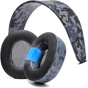 WC Earpad and Upgraded Silicone Headband Combo for Nova Pro Wireless Headphones | Cooling Gel Earpads & Matching Design Headband for Epic Gaming | Black Camo