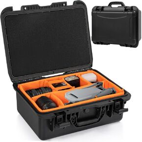 Protective Camera Case 11 X 9 X 5.7 Inch Shockproof Water-resistant with Adjustable Dividers (Can hold cameras, pistols, gear, equipment)