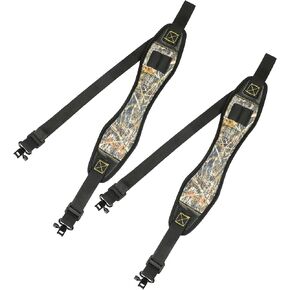 2-Pack Gun Sling Shoulder Padded Length Adjustable Strap with Removable Swivel