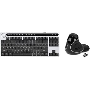 DeLUX Wireless Keyboard and Vertical Mouse Combo(KS200D+M618PLUS Wireless)