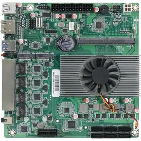 N150 Industrial Motherboard NAS 4 Cores 4 Threads Low Power Processor 4x2.5G i226 Network M.2 Slot 6xSATA DP HDMI 2.0 PCIE ×1 .1*M2_ SSD NVME/NGFF+ 1*M.2_ NVME