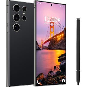 Huness I24 Ultra Unlocked Phone,Built in Pen The Phone,Smartphone Battery 6800mAh 6.8" HD Screen,Android 13.0 6+256GB with 128GB Memory Card Cell Phone,5G/Face ID/Fingerprint Lock/GPS (Green, 6+256)