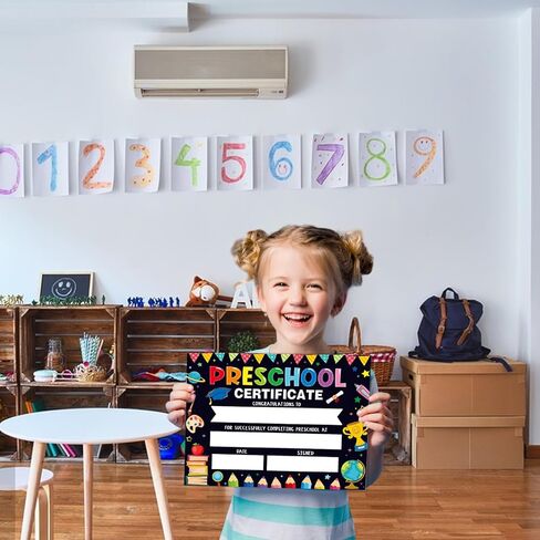 30 Pieces Preschool Graduate Certificates Kindergarten Graduation Diploma PreK Graduation Supplies for Kids Students Achievement Award 8.5 x 11 Inch in Saudi Arabia