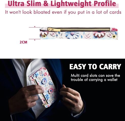 Wallet Case for Motorola Moto G 5G 2023 with Detachable Wrist Strap Shoulder Strap, 9+ Card Slots Zipper Purse, Floral PU Leather Stand Card Holder Cell Phone Cover for G5G G5 Women Men Pink in Kuwait