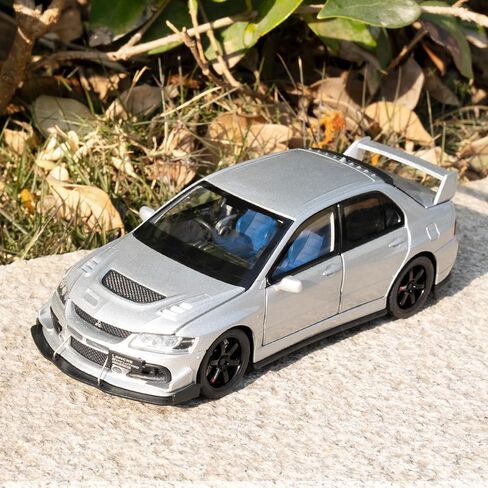 لعبة سيارة متوافقة مع 1:32 Mitsubishi Lancer Evolution Model Car ، سحب سيارة Diecast مع أصوات ＆ أضواء للأطفال الفتيان والبالغين ، هدية أسود in Kuwait