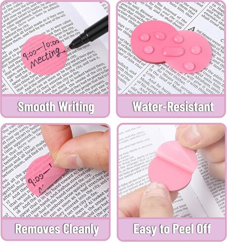 Mr. Pen- Transparent Sticky Note Set, 560Sheets, Colorful, Round Transparent Sticky Notes Set, Bible Sticky Notes Clear Sticky Notes Transparent, Bible Notes, Transparent Sticky Notes for Bible Study in Kuwait