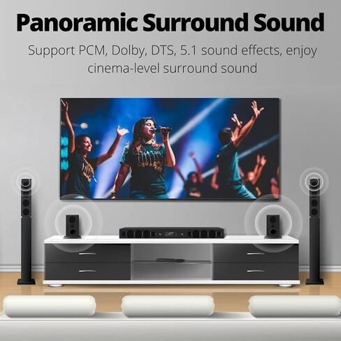 TNP Digital Optical Audio Cable 6 Feet S/PDIF Fiber Optic Cable Toslink TV Optical Cable for Soundbar, Home Theater, Speaker Wire, TV, PS4, Xbox Male to Male Gold Connectors & Strain-Relief Cord| in Saudi Arabia