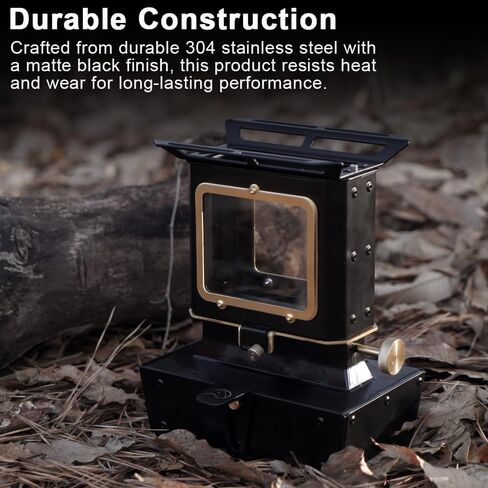 Camping Oil Lantern for Outdoor Lighting Cooking Warming Vintage Lamp Stove with Wick for Indoor Home Decor (Black) in Saudi Arabia