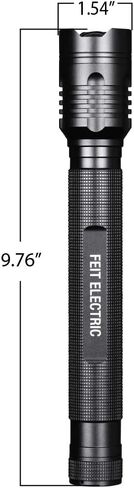 Feit Electric Flex Power Flashlight, 800 Lumens, Rechargeable & AAA Battery Compatible, Aircraft-Grade Aluminum, USB-C Charging, Adjustable Beam, Emergency Glass Breaker Bezel, FLR800/FLEX in Kuwait