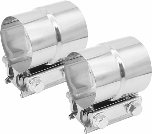 2" Exhaust Clamp, Lap Joint Brand Clamp Stainless Steel OD 2" Pipe to ID 2" Pipe in Kuwait