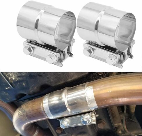2" Exhaust Clamp, Lap Joint Brand Clamp Stainless Steel OD 2" Pipe to ID 2" Pipe in Kuwait