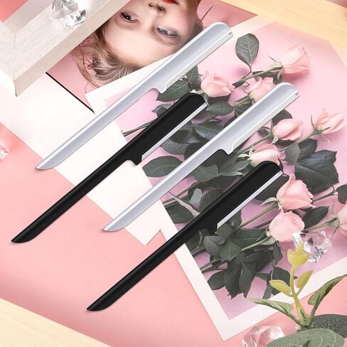 10 Pieces Eyebrow Razor for Women Facial Shaver Razor Brow Shaper Eyebrow Trimmer Dermaplaner Shaping Tool with Cover (Black) in Kuwait
