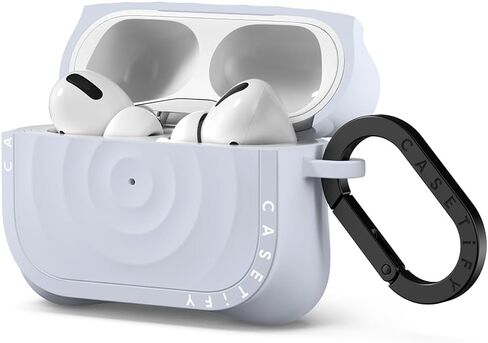 CASETiFY Ripple Airpods Pro (1st/2nd Gen) Case with Ring - White in Saudi Arabia