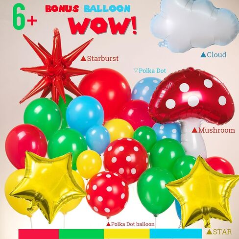 Orange and Blue white Balloon Garland Arch kit with long balloon Mylar Foil Star Shape Balloons for kids 3th 6th TV Cartoon Theme Birthday baby shower Party Decorations in Saudi Arabia