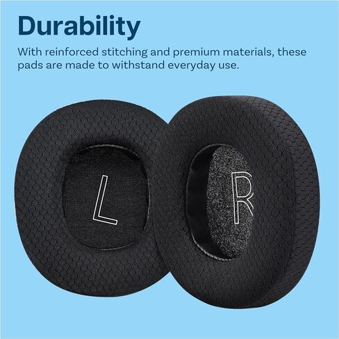 Ear Pads Replacement for Xbox Wireless, Wired, Xbox Stereo 20th Anniversary Special Edition Headphones by MMOBIEL – Mesh Fabric Ear Pad Cushions - Noise Isolation Earpads Replacement – Black in Kuwait