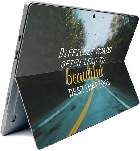MightySkins Carbon Fiber Skin for Microsoft Surface Pro 7 - God is Greater | Textured Carbon Fiber Finish | Easy to Apply, Remove, and Change Styles | Made in The USA in Saudi Arabia