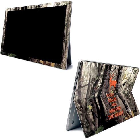MightySkins Carbon Fiber Skin for Microsoft Surface Pro 7 - God is Greater | Textured Carbon Fiber Finish | Easy to Apply, Remove, and Change Styles | Made in The USA in Saudi Arabia