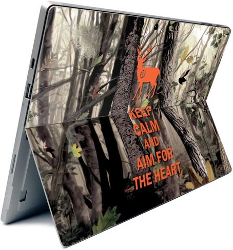 MightySkins Carbon Fiber Skin for Microsoft Surface Pro 7 - God is Greater | Textured Carbon Fiber Finish | Easy to Apply, Remove, and Change Styles | Made in The USA in Saudi Arabia