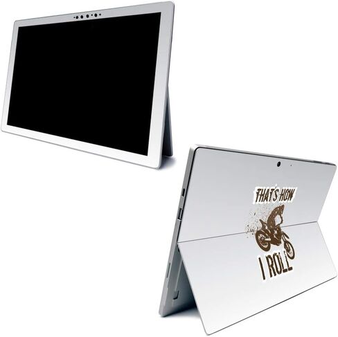 MightySkins Carbon Fiber Skin for Microsoft Surface Pro 7 - God is Greater | Textured Carbon Fiber Finish | Easy to Apply, Remove, and Change Styles | Made in The USA in Saudi Arabia