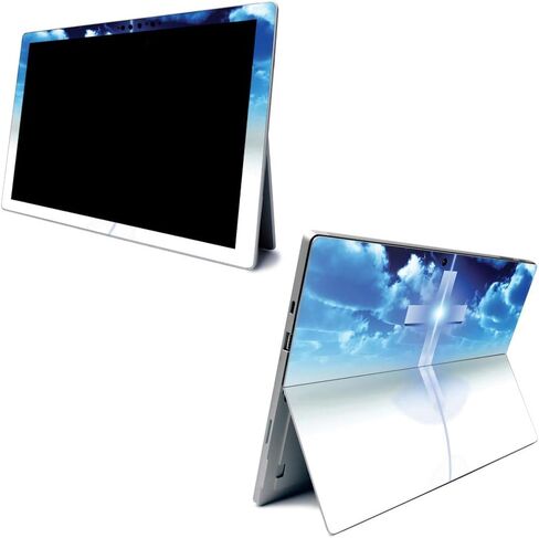 MightySkins Carbon Fiber Skin for Microsoft Surface Pro 7 - God is Greater | Textured Carbon Fiber Finish | Easy to Apply, Remove, and Change Styles | Made in The USA in Saudi Arabia