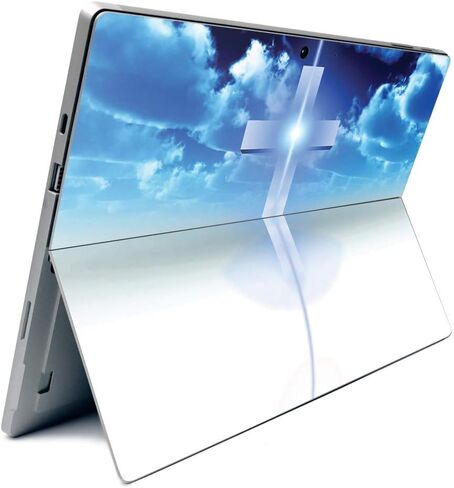 MightySkins Carbon Fiber Skin for Microsoft Surface Pro 7 - God is Greater | Textured Carbon Fiber Finish | Easy to Apply, Remove, and Change Styles | Made in The USA in Saudi Arabia