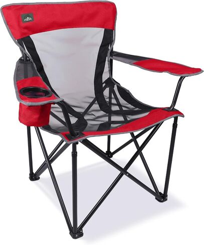 Foldable Camping Chair Lightweight Mesh Folding Chair Support Up to 300lbs for Outdoor Hiking, Picnics, Patio, Beach, Fishing (Black) in Saudi Arabia
