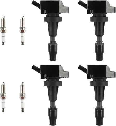 Set of 8 UF413 Square Ignition Coil with M8-48322R 8mm Spark Plug Wires Set & 41-962 Platinum Spark Plugs Compatible with Chevy Silverado, Cadillac Escalade, Buick, GMC 4.8L 5.3L 6.0L 6.2L in Saudi Arabia