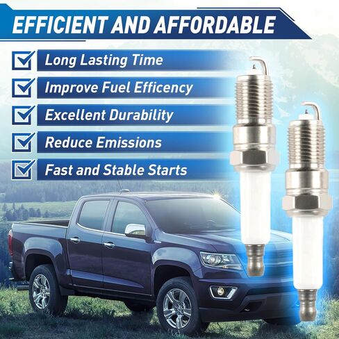 Set of 8 UF413 Square Ignition Coil with M8-48322R 8mm Spark Plug Wires Set & 41-962 Platinum Spark Plugs Compatible with Chevy Silverado, Cadillac Escalade, Buick, GMC 4.8L 5.3L 6.0L 6.2L in Kuwait