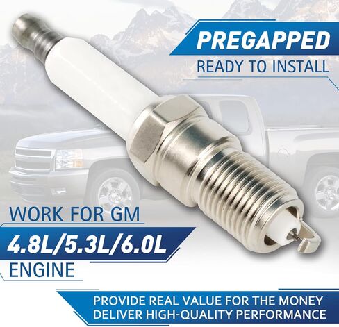 Set of 8 UF413 Square Ignition Coil with M8-48322R 8mm Spark Plug Wires Set & 41-962 Platinum Spark Plugs Compatible with Chevy Silverado, Cadillac Escalade, Buick, GMC 4.8L 5.3L 6.0L 6.2L in Kuwait