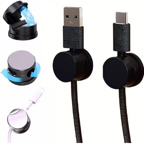 10pcs 360 مقاطع كبل مغناطيسية قابلة للتدوير ، حامل الحبل المغناطيسي للضغط منضدة ، منظم كبلات إدارة الكابلات ، إدارة كابل حارس الأسلاك اللاصقة للمنزل والمكتب ، المكتب ، السيارة ، الطاولة (Black1)