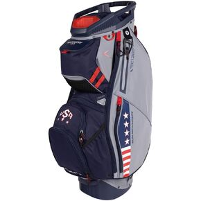 Sun Mountain Mens 2023 C130 14-Way Divided Golf Cart Bag (Patriot)