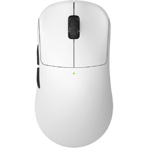 RAWM ES21PRO 8K Wireless Gaming Mouse, 47g Ultra-Lightweight, PAW 3950 Optical Sensor with 3,0000 DPI, 6 Programmable Buttons, 8K Dongle Including (White)