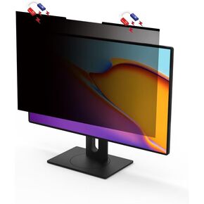 1 Pack Magnetic Computer Privacy Filter Screen 27" for 16:9 Widescreen Monitor, Removable Privacy Screen Anti Glare Anti Blue Light Computer Privacy Screen Filter, Anti-Scratch Protector Film