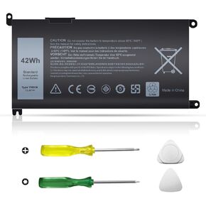 YRDD6 Laptop Battery 42Wh Replacement for Dell inspiron 14 15 3000 5000 3493 3582 3583 3584 3593 3793 5480 5481 5482 5485 5490 5491 5493 5581 5585 5590 5591 5593 5594 5598 7586 Vostro 3491 VM732 1VX1H