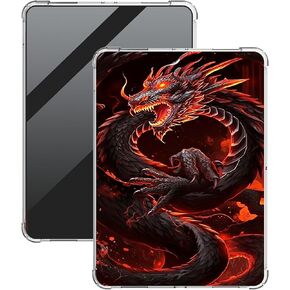 Red Dragon Clear Case for 7" All-New Kindle Paperwhite (12th Generation,2024)&Kindle Colorsoft Signature Edition 7" Lightweight Transparent TPU Shockproof Protective Cover