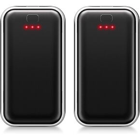 2 Pack Hand Warmers, Rechargeable Electric Hand Warmer, 8Hrs Long-Lasting Heat, Reusable, Portable Pocket Warmers, Christmas Warm Gifts for Men Women Kids Camping
