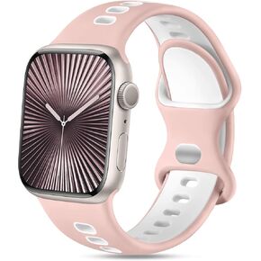 Witzon Sport Band متوافق مع فرق Apple Watch للرجال للنساء 46 مم 45 مم 44 مم 42 مم 41 مم 40 مم 38 مم 49 مم ، استبدال حزام سيليكون ناعم للتنفس لـ IWatch Ultra Series 10 9 8 7 5 4 3 2 1 SE