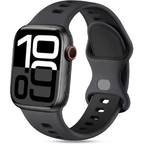 Witzon Sport Band Compatible with Apple Watch Bands for Men Women 46mm 45mm 44mm 42mm 41mm 40mm 38mm 49mm, Soft Silicone Strap Breathable Replacement for iWatch Ultra Series 10 9 8 7 6 5 4 3 2 1 SE in Kuwait