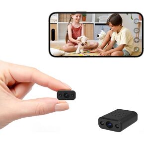 Mini WiFi Camera, 2K HD Indoor WiFi Security Pet Camera, Nanny Cam with Motion Detection Night Vision,iOS,Android Phone APP Control