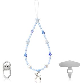 Beaded Cute Phone lanyard- Handmade Multicolor Acrylic Beads Universal Compatible with Most Smartphones