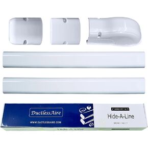 7.5 Ft Line Set Cover Kit 3" for Mini Split and Central Air Conditioner & Heat Pump Line Set Cover Kit Decorative Tubing Cover Product ID: 758149825748