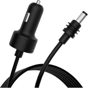 كابل الطاقة المصغرة في Starlink ، سلك إدخال 16.4 قدمًا ، 100 واط ، 18 AWG ، 20V 5A محول سجائر مقاوم للماء إلى العاصمة ، أسود ، أسود