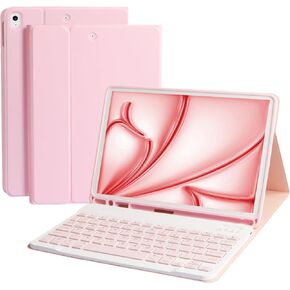 حالة لوحة المفاتيح لـ iPad Air 11 Inch 2024 (M2) و iPad Pro 11 Inch (4th/3rd/2nd/1st) Gen 2022 ، iPad Air 5th Generation مع لوحة مفاتيح ، سحرية ، ماجة تتبع اللمسات متعددة اللمس