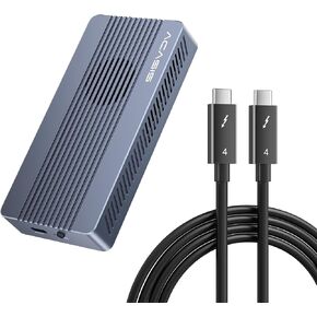 ACASIS 40Gbps M.2 NVMe SSD Enclosure with Cooling Fan & ACASIS [Intel Certified Thunderbolt 4 Cable 6.6ft