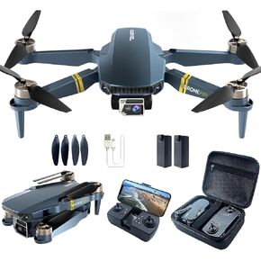 Brushless Super Endurance Foldable Drone with Camera for Beginners–60+ min Flight Time, WiFi FPV Quadcopter with 120°Wide-Angle 4K HD Camera, Brushless Motor, F89-US-251217-5