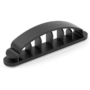StarTech.com 100 Pack Cable Management Clips - Self Adhesive 6 Slot Cable Comb - Resusable Desktop USB/Computer/Ethernet/AV Cord Organizer - Sticky Cable Holders - Nylon Cable Clamp UL Rated, TAA