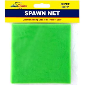 ATLAS SPAWN NET 3" X 3" Ideal for Bait Sacs – Salmon Eggs, Liver, Soft & Cut Bait - Versatile Aquatic Mesh for Fishing Enthusiasts - Premium Quality for Successful Fishing Ventures - 250 Ct Chartreuse
